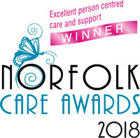 Norfolk Care Awards - Wxcellent person centred care and support winner 2018